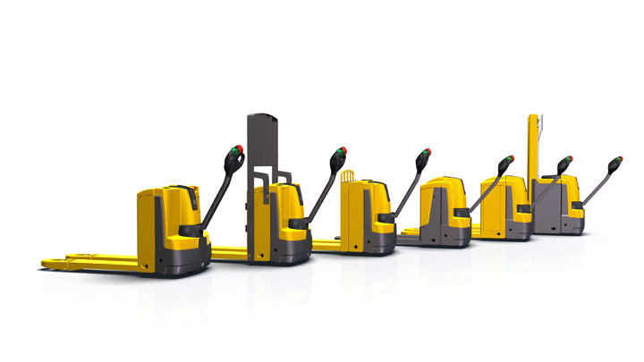 industrial design concept Jungheinrich pallet trucks walkies